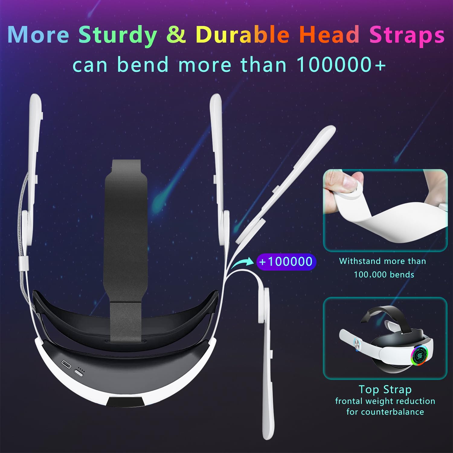 10000mAh Oculus Quest 2 Head Strap ✨ RGB Lights & Fast Charging 💥 Elite Strap Replacement + 8H Playtime 🌟 Zero-Pressure Comfort Fit 🔥 #VRHacks #OculusQuest2 10000mAh Oculus Quest 2 Head Strap ✨ RGB Lights & Fast Charging 💥 Elite Strap Replacement + 8H Playtime 🌟 Zero-Pressure Comfort Fit 🔥 #VRHacks #OculusQuest2